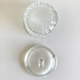 Sugar bowl in pressed glass