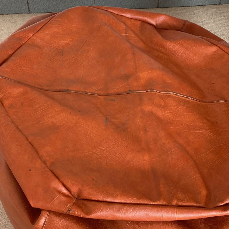 Bean bag - faux cognac leather