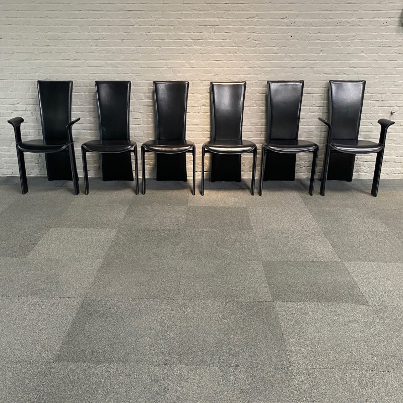 Set van 4 stoelen en 2 armstoelen door Pietro Constantini