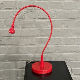 Red adjustable reading lamp