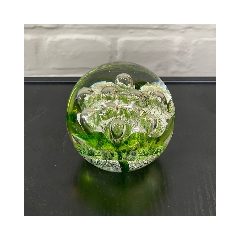 Green and transparant paper weight