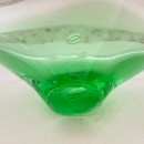 Green Murano glass gondola - Sommerso