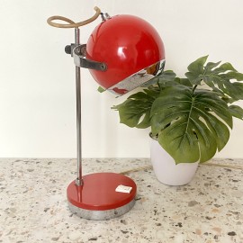 Red eye ball desk lamp - Space Age 1960's - Goffredo Reggiani