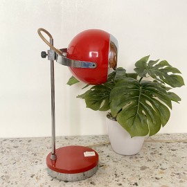 Red eye ball desk lamp - Space Age 1960's