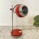 Red eye ball desk lamp - Space Age 1960's -Goffredo Reggiani