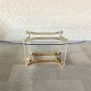 Alessandro Albrizzi dining table - Lucite & brass - 1970's