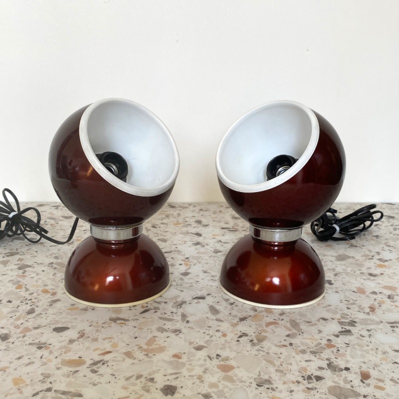 Paar Goffredo Reggiani magnetische eyeball lampen - Space Age - jaren 60