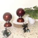 Pair Goffredo Reggiani magnetic eyeball lamps - Space Age - 1960's