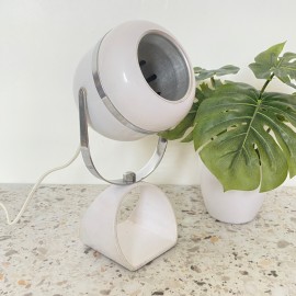 Space Age white eyeball table lamp - 1960's