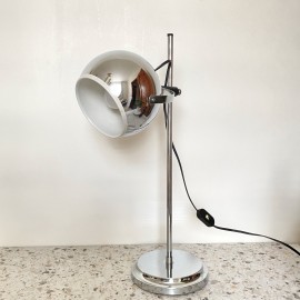 Goffredo Reggiani chrome eyeball desk lamp - Space Age 1960's