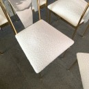 Set of 6 glamorous 'noble pen shell back' dining chairs - late 1980's