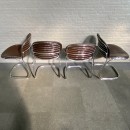 Set of 4 "Sabrina" chairs by Gastone Rinaldi for Rima, Italy 1970's