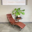 Ralph Lauren leather & chrome lounge chair - USA 1990's