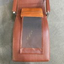 Ralph Lauren leder & chroom lounge stoel - USA jaren 1990