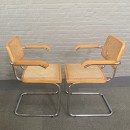 Paar Cesca "S64" Marcel Breuer stoelen - Italië jaren 80