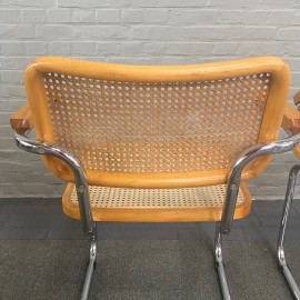 Paar Cesca "S64" Marcel Breuer stoelen - Italië jaren 80