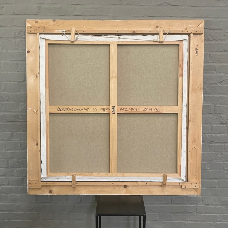 Kunstwerk van  Paul Ibou "Quadri Structure" - gedateerd 2019