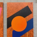 Diptych Art work by Paul Ibou "Quadri Structure" - dated 2010