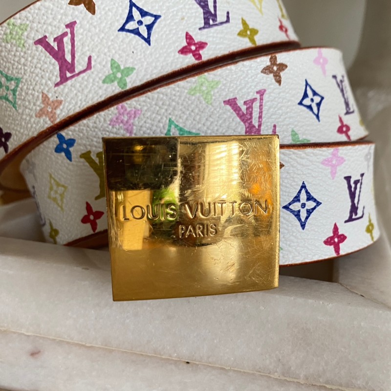 Vintage Louis Vuitton x Takashi Murakami - belt - Multicolor monogram - 2003